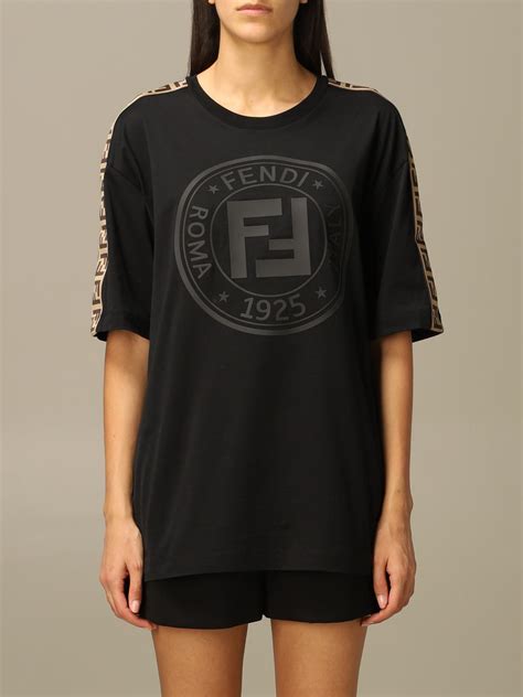 fendi t shirt ff logo|Fendi logo t shirt women.